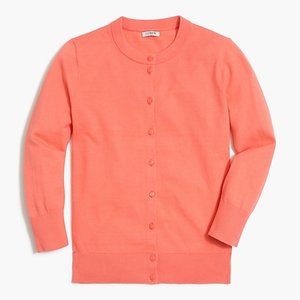 J Crew Peach Cardigan S